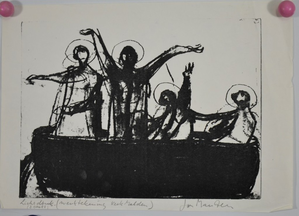 Jon Marten: 3+1 werken. Litho/Lichtdruk/Tekening kopen? Bied vanaf 1!