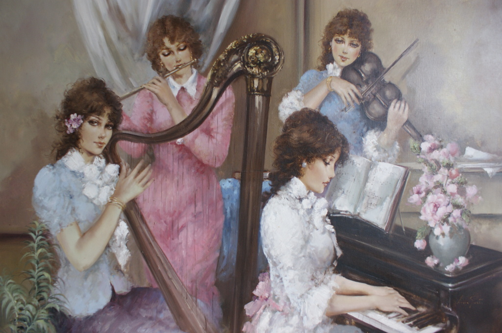 Lucia Sarto (1950) olieverf op canvas  kopen? Bied vanaf 1250!