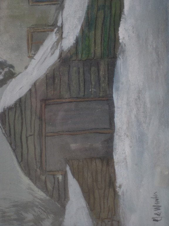 Janus de Winter 1882-1951 aquarel "winters landschap" ca.  1920  kopen? Bied vanaf 1!