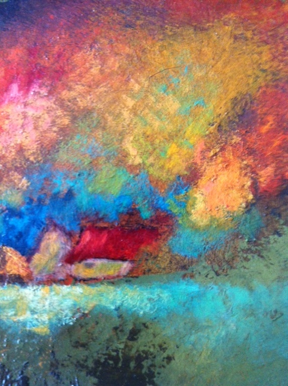 Jacobus Cornelis (Koos) Hooykaas - olieverf op doek - Abstract landschap kopen? Bied vanaf 135!