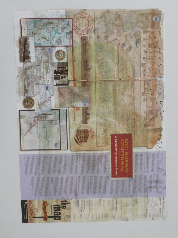 Quik Lin Felton, "My Daddy works", Gem. techniek (graffiti) op kaart NYC, 2004 kopen? Bied vanaf 750!