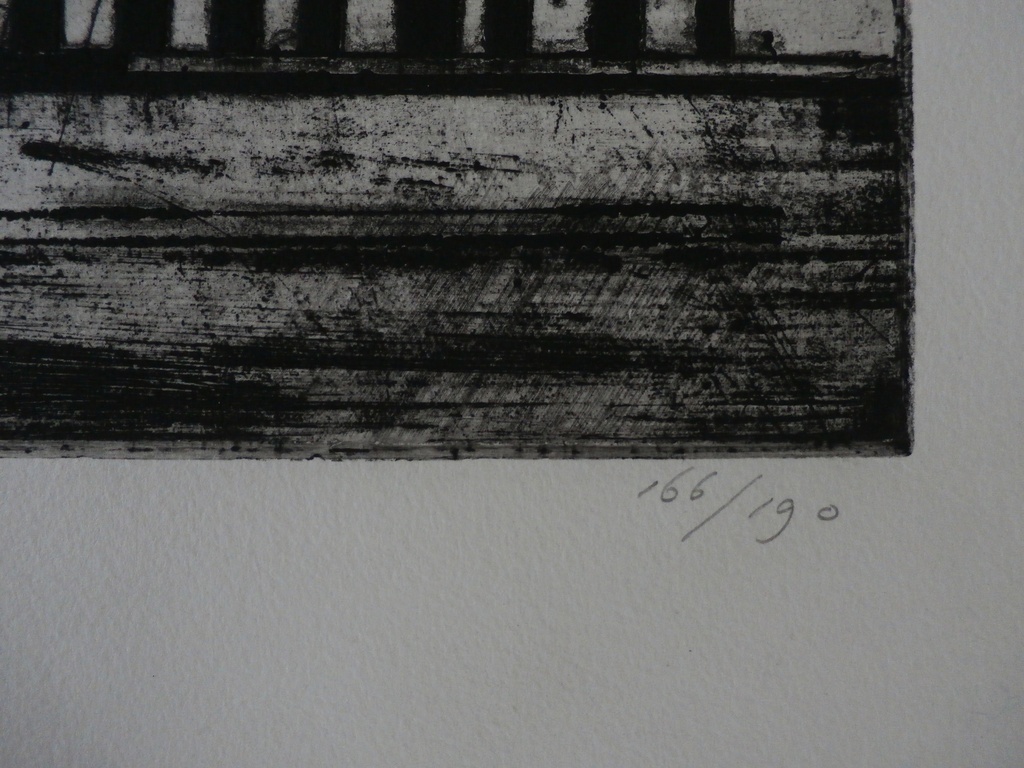 Ko Oosterkerk - abstracte ets: 1968 kopen? Bied vanaf 60!