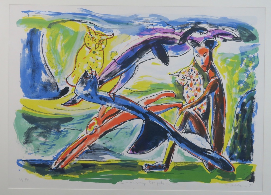 Anton Vrede: Litho, Moving targets - Ingelijst (Groot) kopen? Bied vanaf 50!