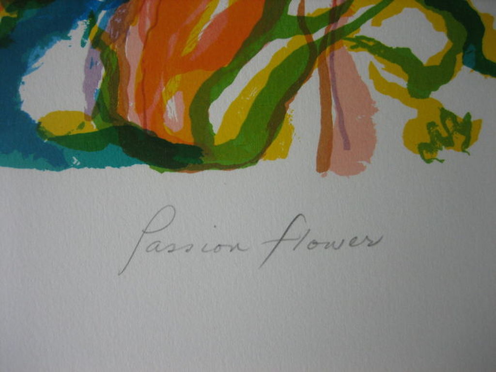 Ronald Julius Christensen - Passion Flower - Lithografie - Handgesigneerd - 1980 kopen? Bied vanaf 50!