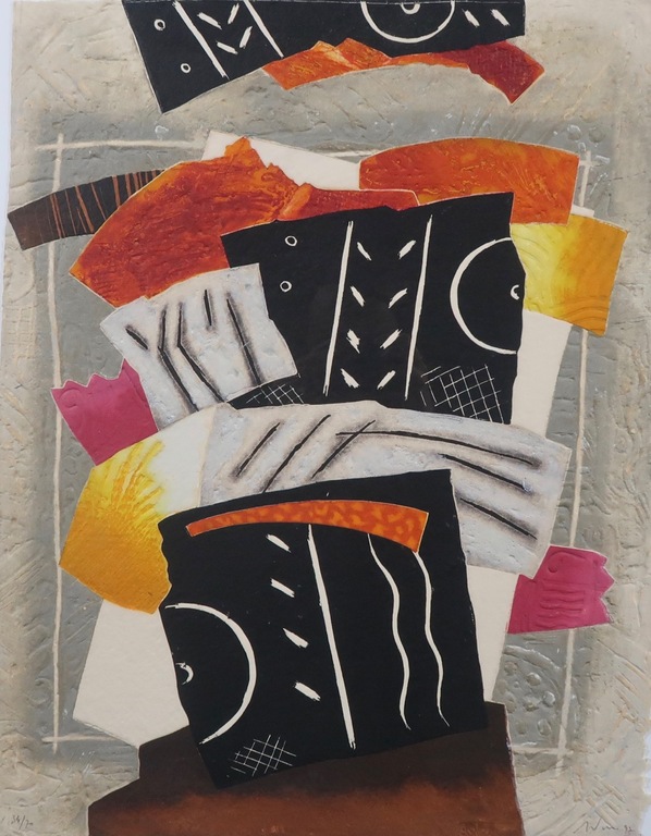 Onbekend gesigneerd: Carborundum, Z.T. I - Ingelijst kopen? Bied vanaf 20!