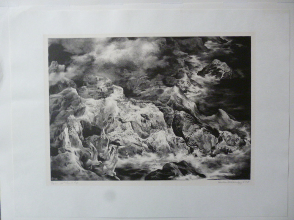 Aart van Dobbenburgh - litho - 23ste Landschap kopen? Bied vanaf 40!