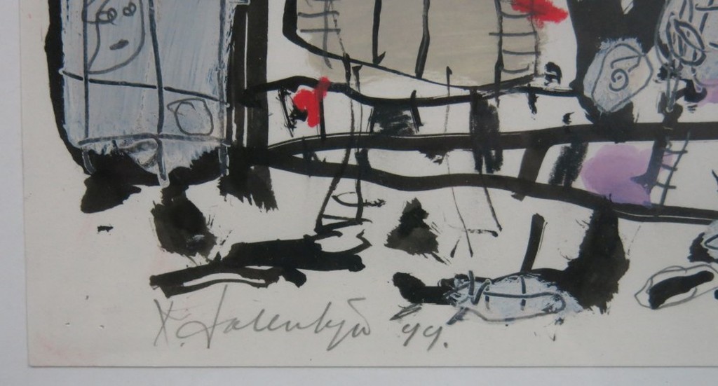 Kees Salentijn: Gemengde techniek, Huis - ingelijst kopen? Bied vanaf 120!