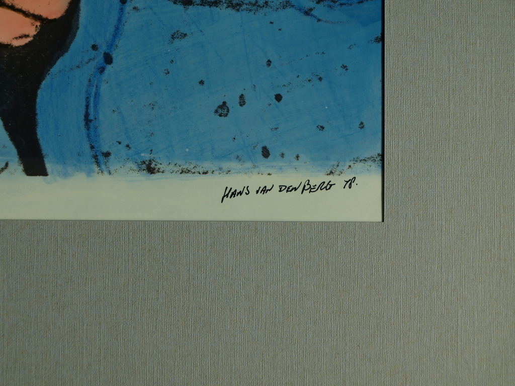 HANS VAN DEN BERG - Zeefdruk – Spijkerbroekrits – Gesigneerd - 1978 kopen? Bied vanaf 1!