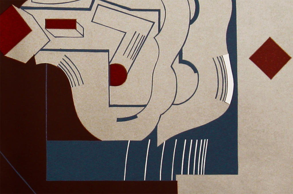 Otto Mindhoff - grote linoleumsnede -1973 kopen? Bied vanaf 45!