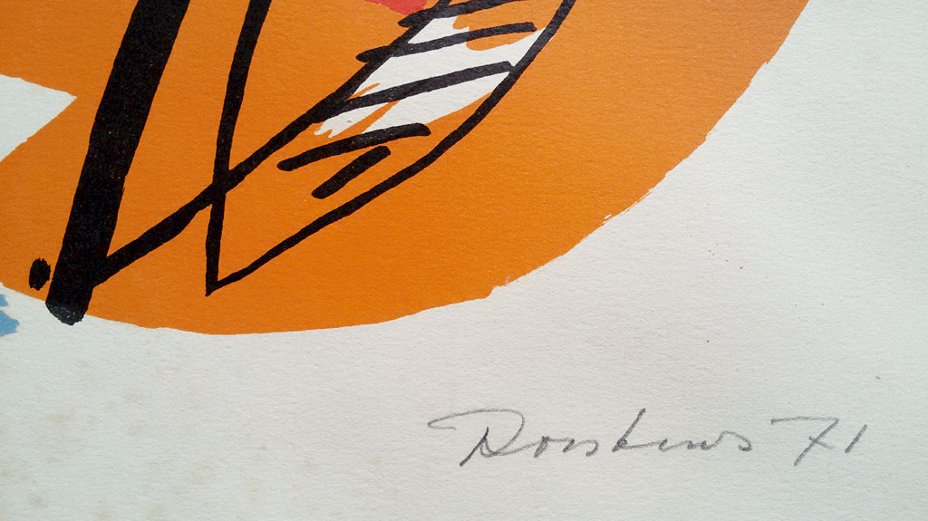 Anton Rooskens - L’enfant aux fleurs, litho kopen? Bied vanaf 175!