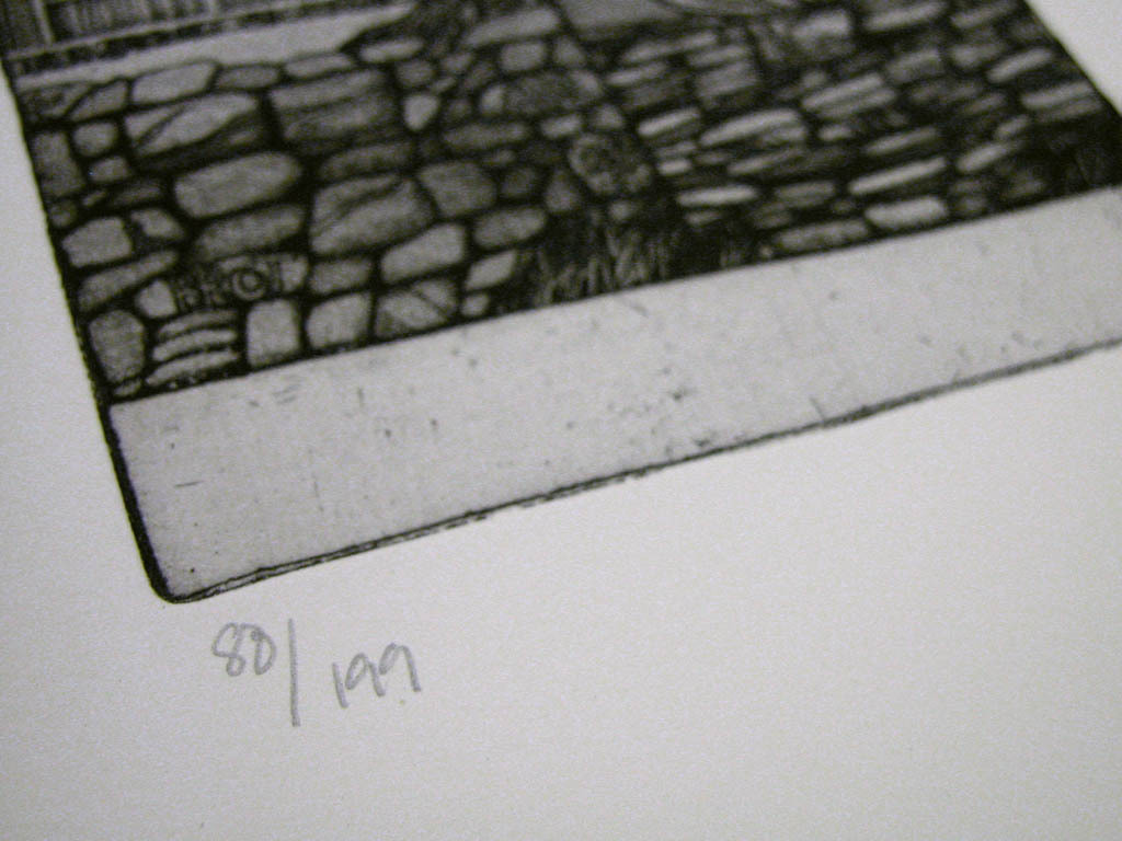 Bengt Böckman, handgesigneerde ets, 'Drakenboom' kopen? Bied vanaf 10!