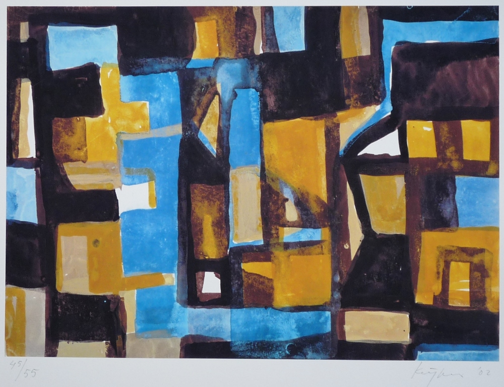 Theo Kuijpers: Giclee, Abstract, Gesigneerd, 2002 verkocht voor € 75!