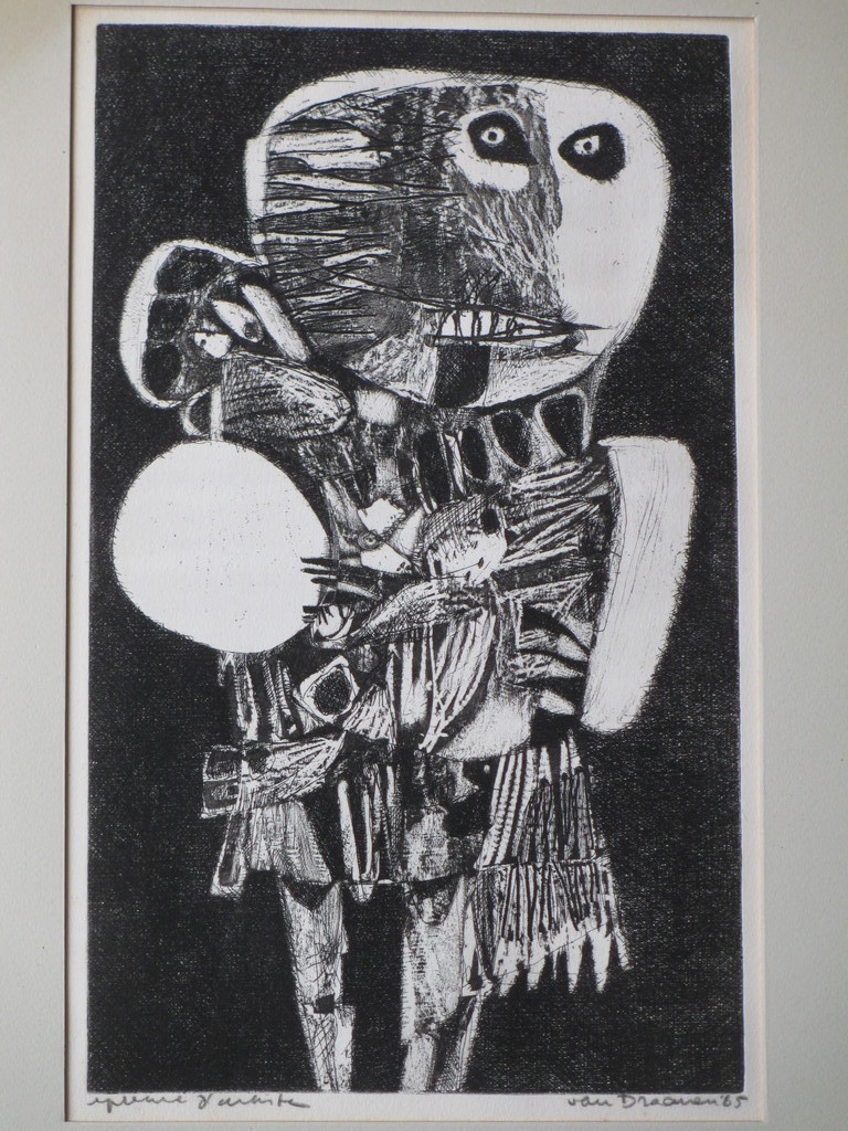 Hans van Draanen, Waarzegger, Ets '65 verkocht voor € 120!
