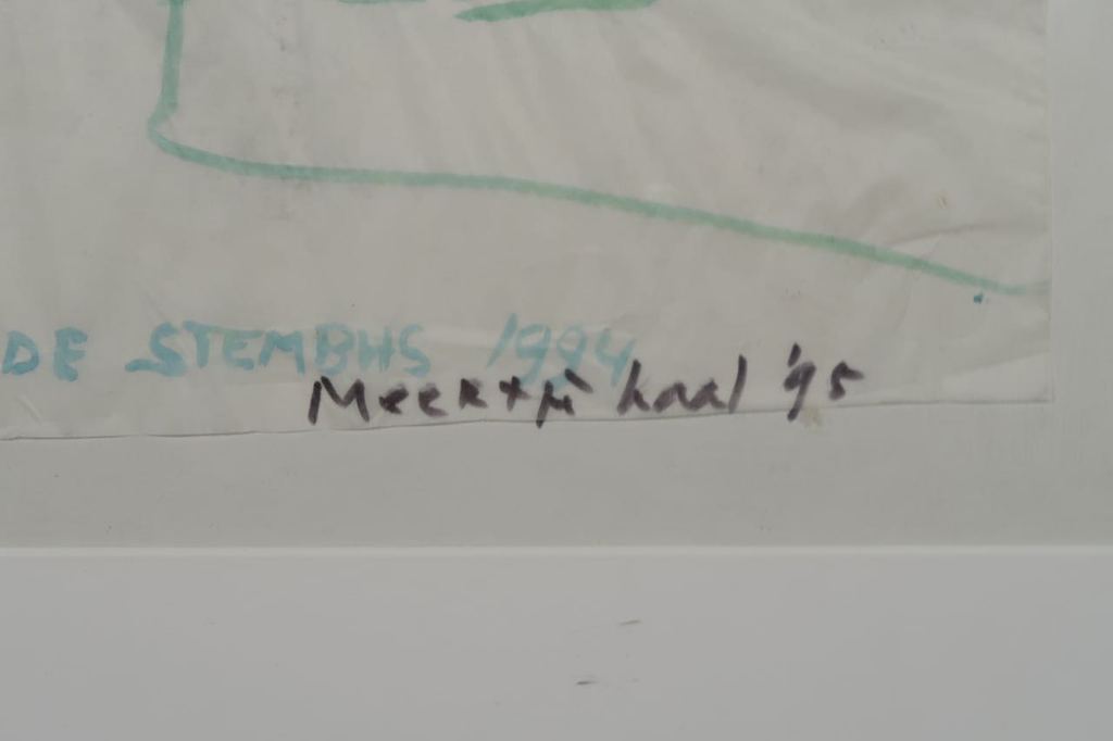 Meertje Kaal: Oost indische inkt op rijstpapier, Zuid Afrikanen.. - Ingelijst kopen? Bied vanaf 1!