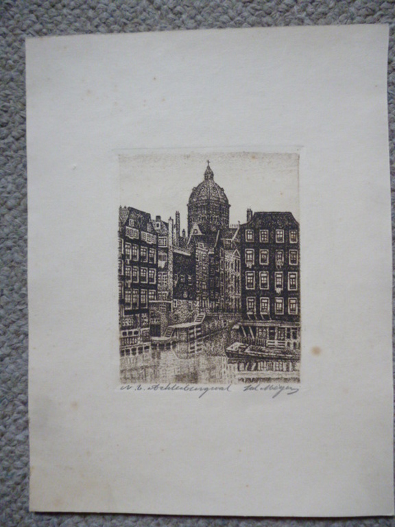 Sal Meijer - ets - O.Z. Voorburgwal (Amsterdam) kopen? Bied vanaf 85!