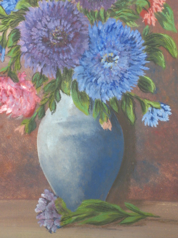 H.J.M. Berlage. Gemengde techniek. Stilleven met bloemen. kopen? Bied vanaf 1!