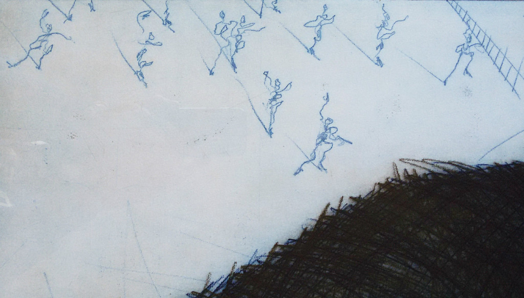 Ronald Tolman - Potvis, aquatint etsen (drieluik, mooi ingelijst, groot!) kopen? Bied vanaf 250!