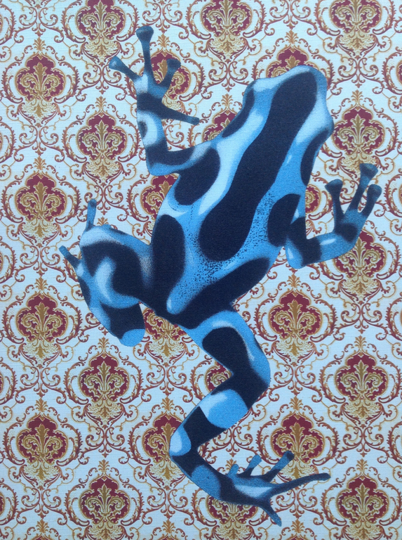 Iggy S.- prachtige  gelimiteerde giclee print-Blue Frog kopen? Bied vanaf 20!