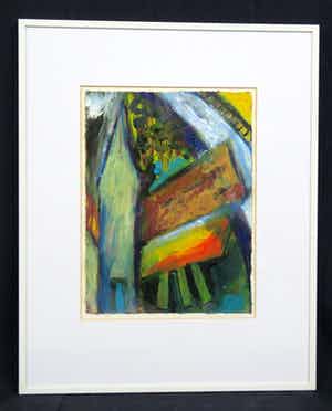 Marjolijn van den Assem - Marjolein van den Asssem: Acryl, Rückkerh - Ingelijst verkocht voor € 60!