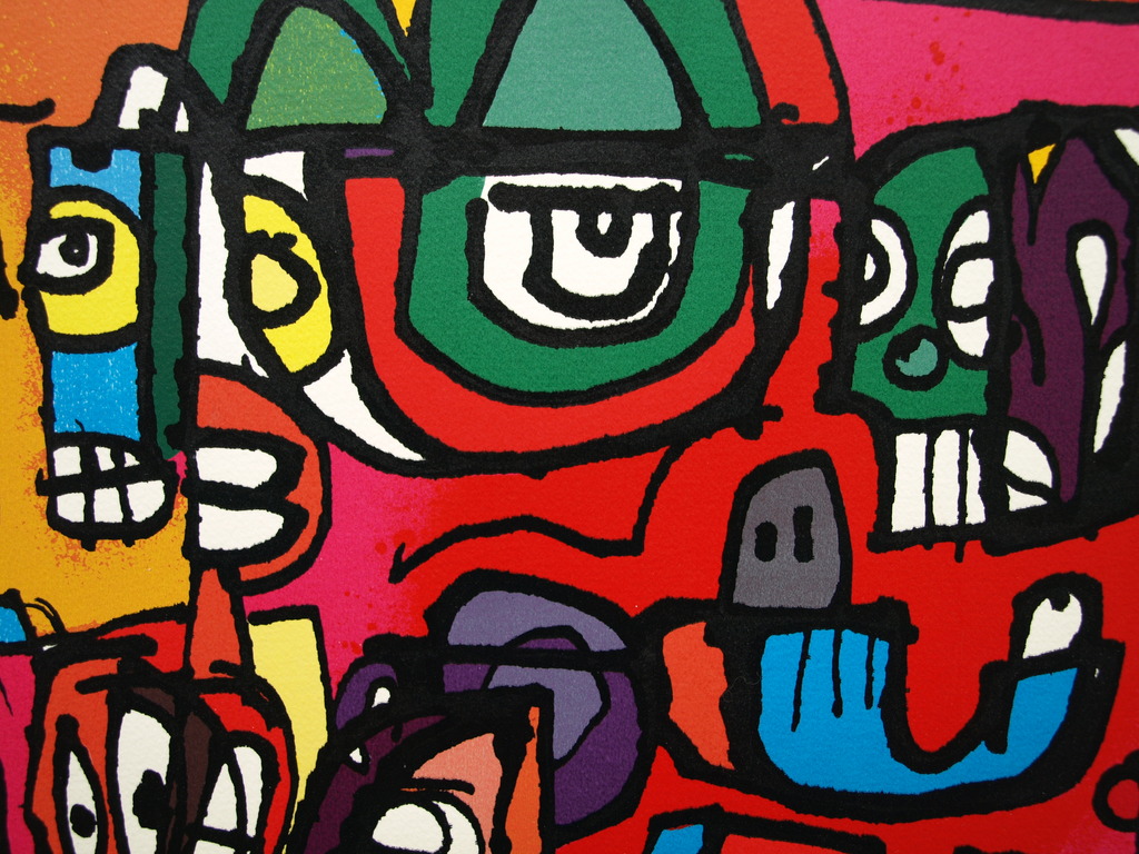 George Heidweiller : Zeefdruk – Twisted Reminder – gesigneerd – 1997 kopen? Bied vanaf 35!