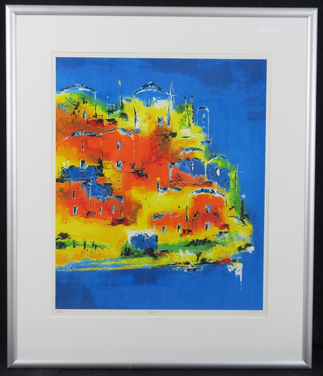 Henk Kuijpers: Zeefdruk, Kalami - Ingelijst kopen? Bied vanaf 40!