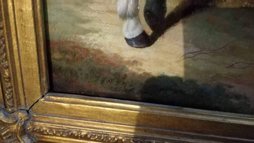 Onbekend kunstenaar, Olieverf op paneel, Paardenschilderij kopen? Bied vanaf 1!