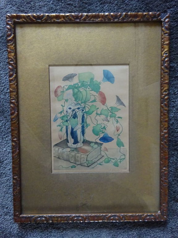 Fransicus (Frans) Everbag (1877 - 1947) - Bloeiende Akkerwinde kopen? Bied vanaf 1!