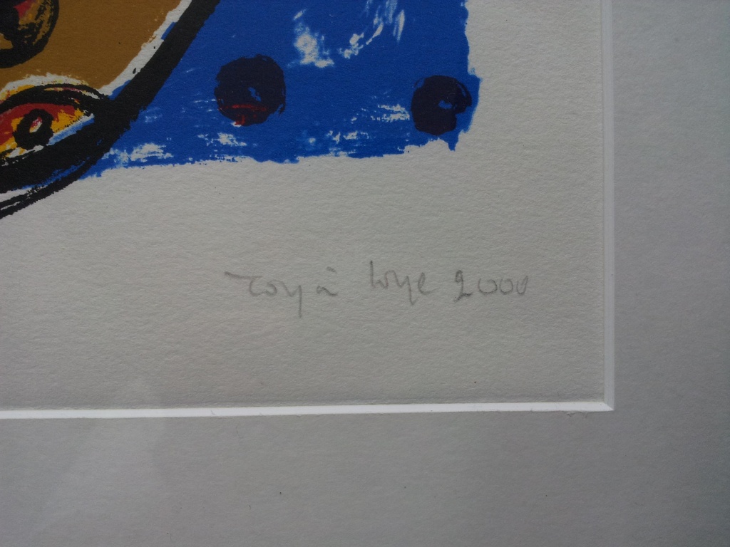 Toyin Loye 2 Gesigneerde Zeefdrukken Homage to Yemoja l en ll Ingelijst  kopen? Bied vanaf 1!