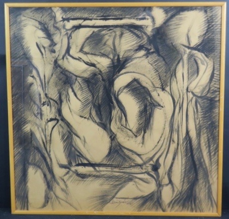 Michel Cardena: Acryl, Iriguchi no. 1 -Ingelijst (groot) kopen? Bied vanaf 70!