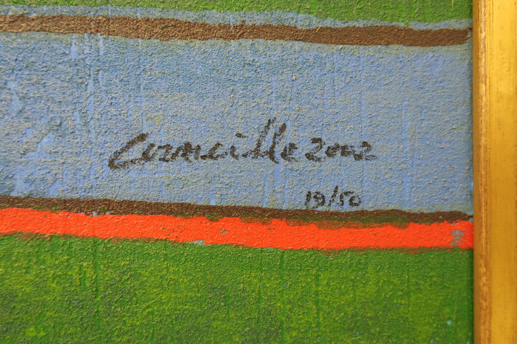 Corneille: Terragravure op doek, Memories of the moun.. - Ingelijst (Zeer groot) kopen? Bied vanaf 1200!