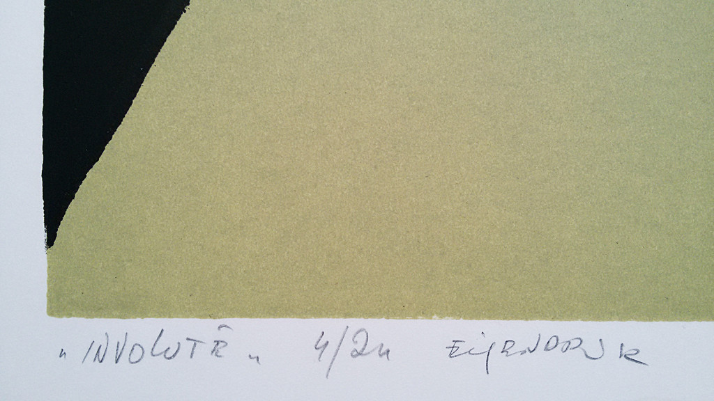 Fon Klement - Involuté, hoogdruk boardsnede (ingelijst, zeer groot) kopen? Bied vanaf 250!