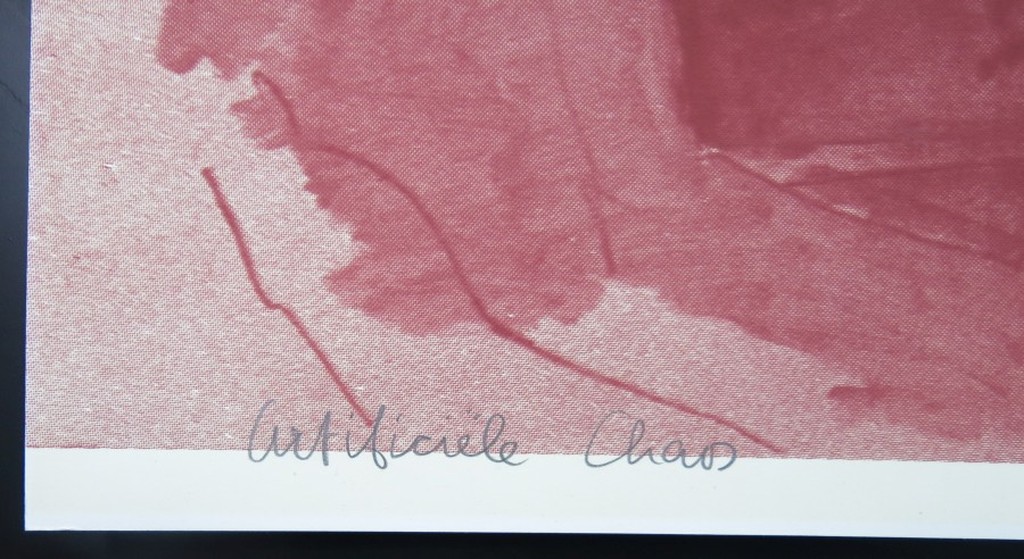 Ad Gerritsen: Zeefdruk, Artificiele Chaos (rood) kopen? Bied vanaf 1!