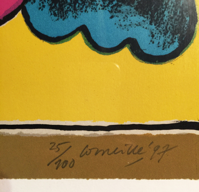 CORNEILLE -Lithografie handgesigneerd-speciale editie-Habitante heureux de l'ile kopen? Bied vanaf 175!