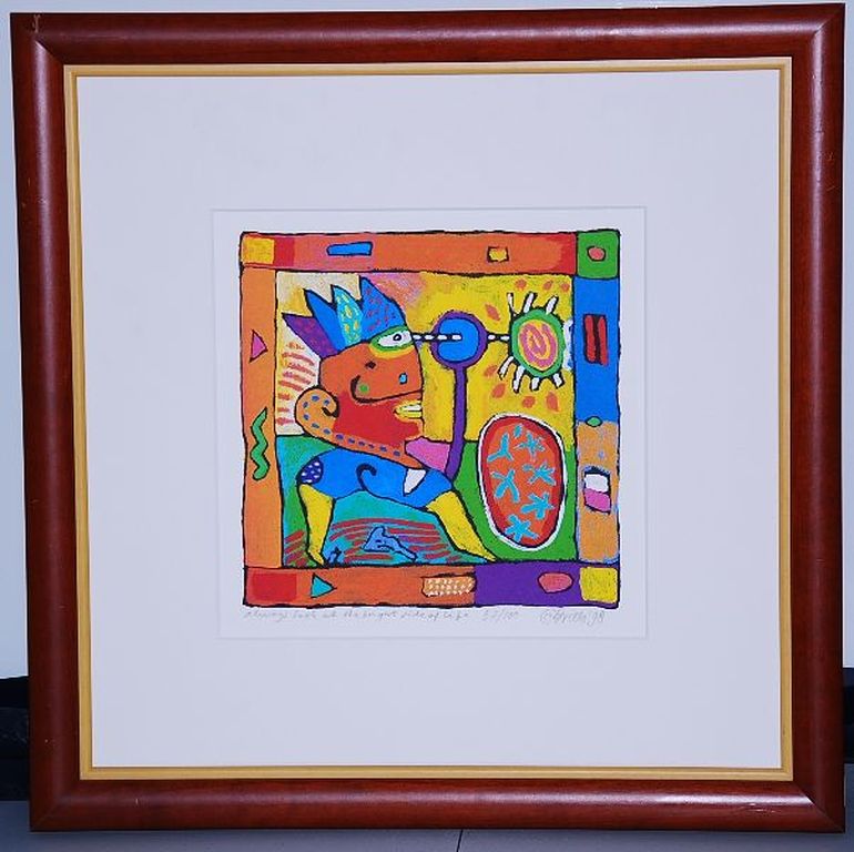 Clemens Briels: Zeefdruk. Always look at the Bright side... verkocht voor € 100!