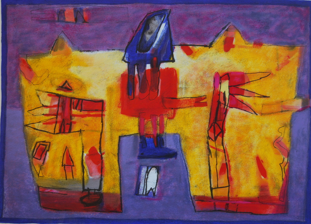 Geert Vrijdag zonder titel zeefdruk 49/140 verkocht voor € 105!