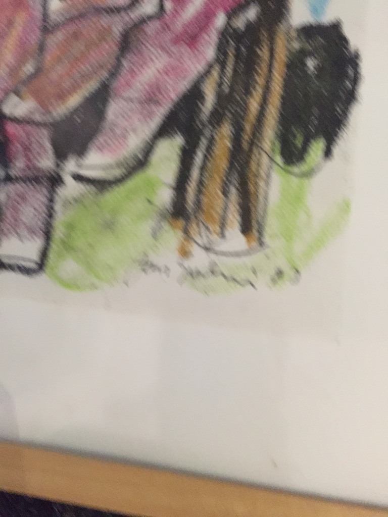 JAN SIERHUIS, originele krijt/wasco tekening. kopen? Bied vanaf 1!
