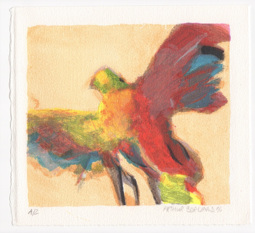 Arthur Bernard, zeefdruk, 1996 verkocht voor € 55!