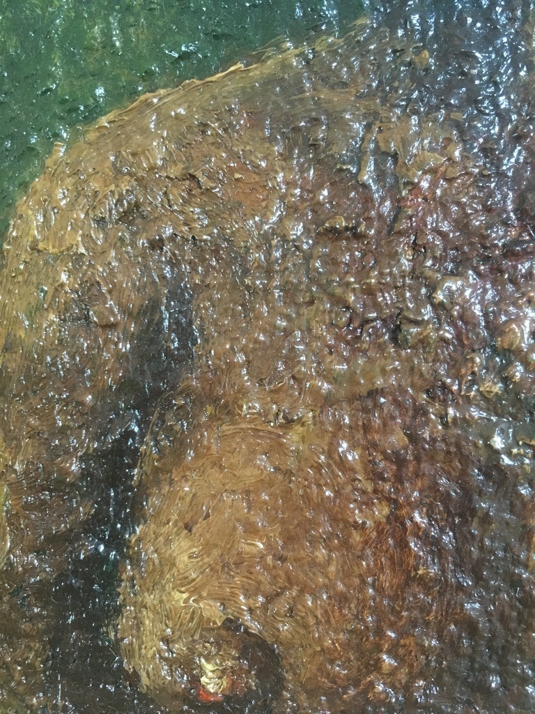 Onbekende Kunstenaar -  portret olieverf op doek (& landschap op paneel) kopen? Bied vanaf 1!