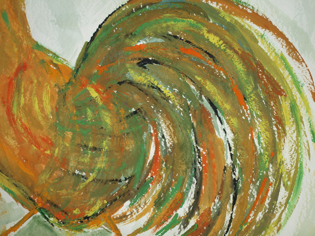 BEP DIKKERS – Gouache – Haan - Gesigneerd – *DAKA-AANBIEDING*  kopen? Bied vanaf 23!