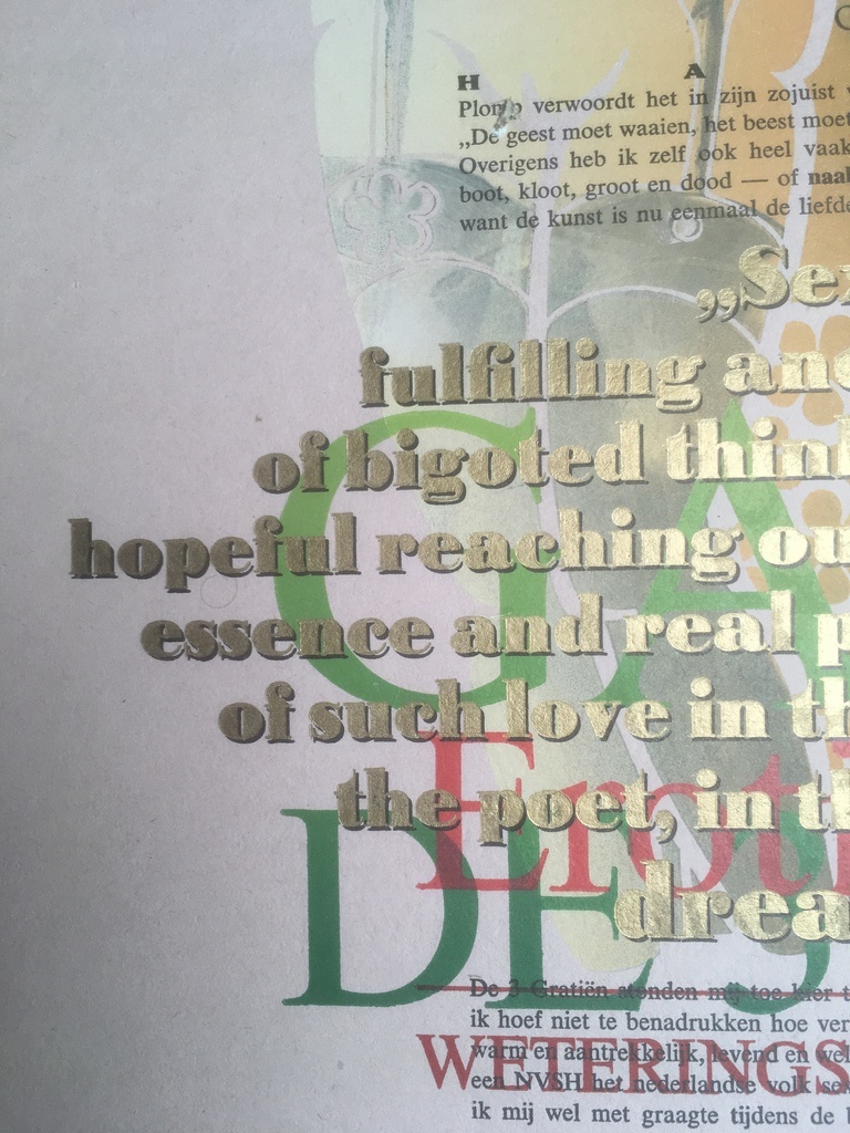 Simon Vinkenoog: Kleurenlitho, Openingsspeech De 3 Gratiën. kopen? Bied vanaf 1!