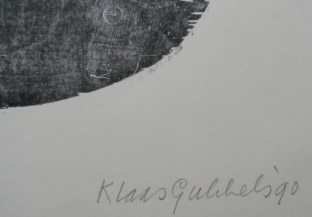 Klaas Gubbels - houtsnede - 1990 kopen? Bied vanaf 395!