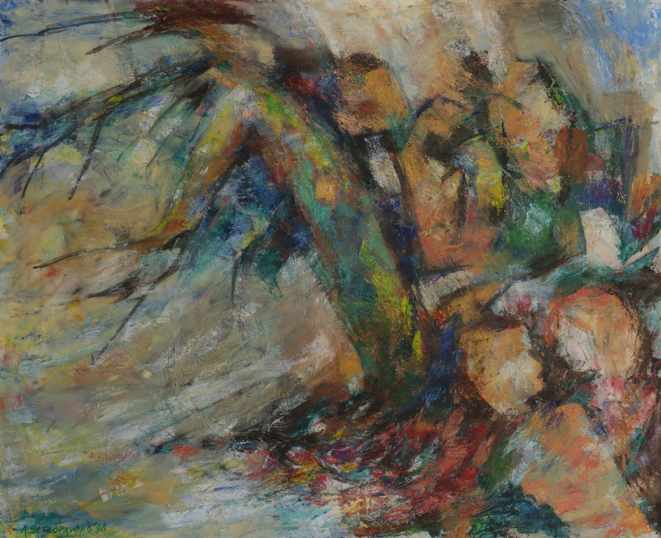 Ardie Setropawiro: Olieverf op doek, Z.T.  kopen? Bied vanaf 50!