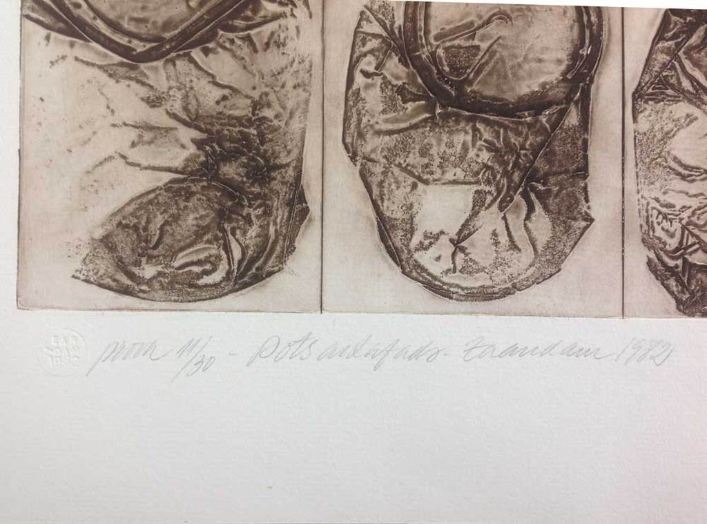 Enric Adsera Riba, ets, Titel: (onleesbaar) Zaandam 1982 kopen? Bied vanaf 20!