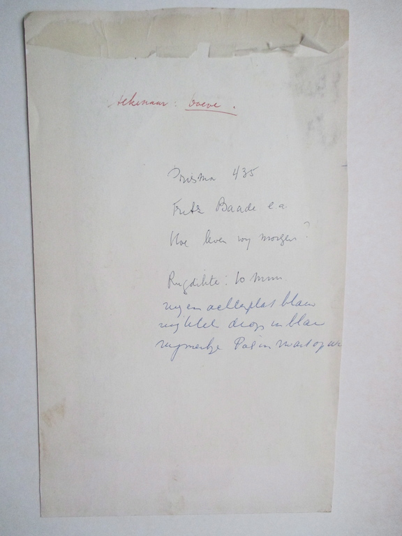 Eppo Doeve, gouache, ontwerp voor het boek "Hoe leven wij morgen?" van F. Baade kopen? Bied vanaf 80!