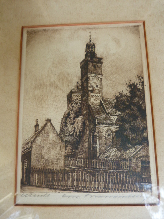 Nicolaaskerk, Utrecht - ets. verkocht voor € 45!