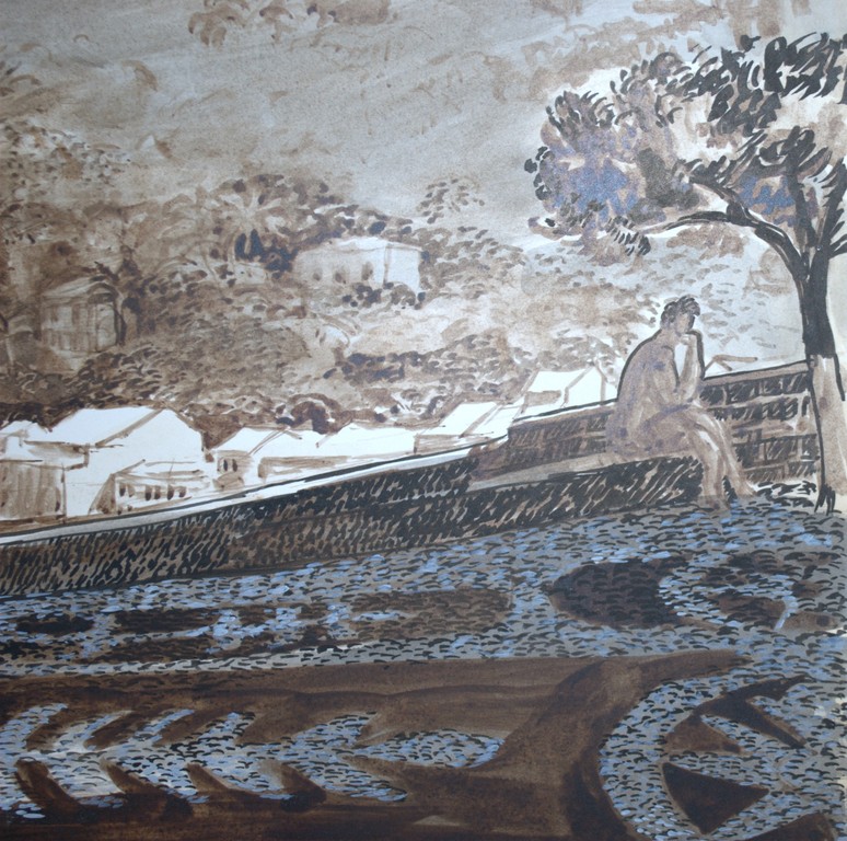 2x : olieverf in een Heijdenrijk lijst plus een grote aquarel ItaliÃ« kopen? Bied vanaf 75!