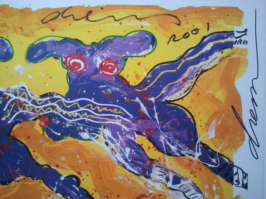 Peter Diem - Flying Cows - Gesigneerde Artprint kopen? Bied vanaf 1!