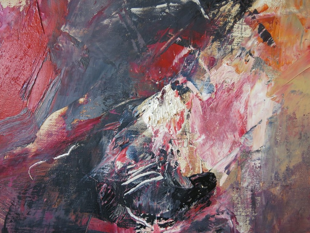 Charlotte Molenkamp: Olieverf op doek, Z.T. - Ingelijst (zeer groot!) kopen? Bied vanaf 1500!