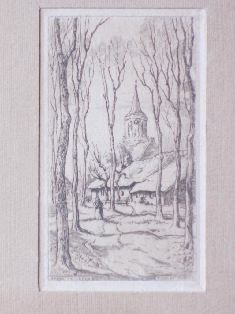 Toon de Jong, Brink te Laren, Ets kopen? Bied vanaf 40!