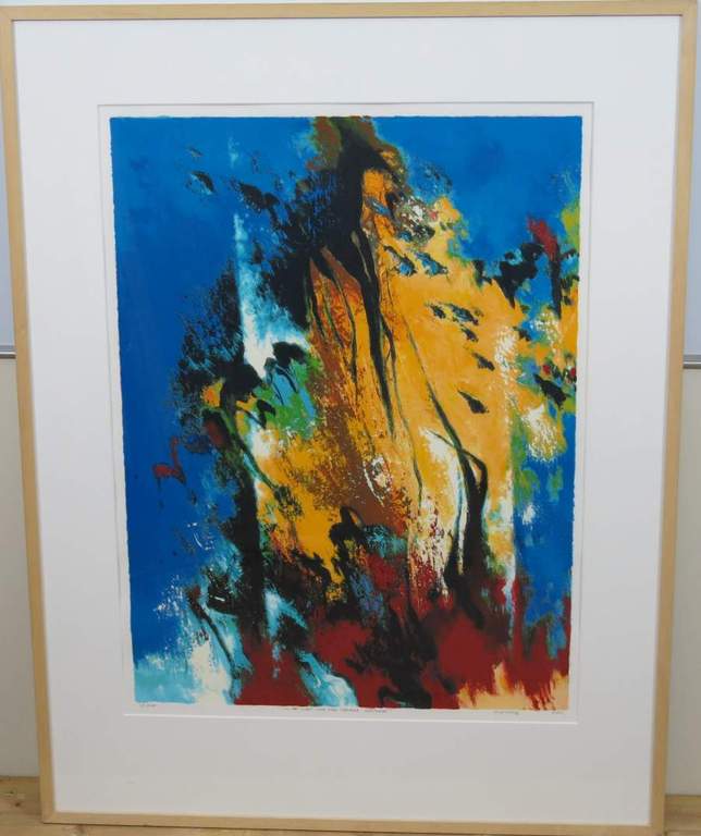 Mattie Schilders: Zeefdruk, In het licht van een vroege ochtend - Ingelijst (groot) kopen? Bied vanaf 70!